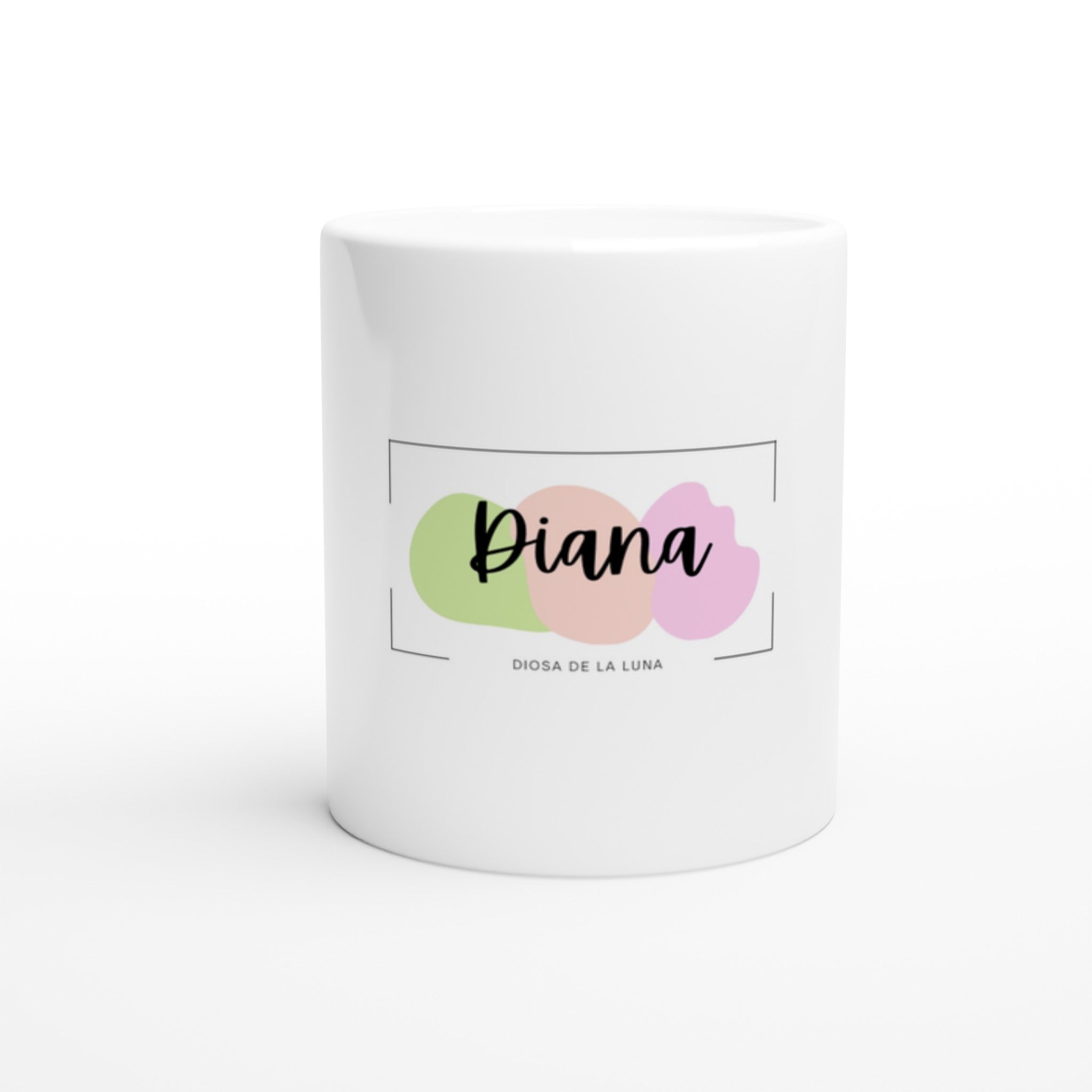 DIANA White 11oz Ceramic Mug