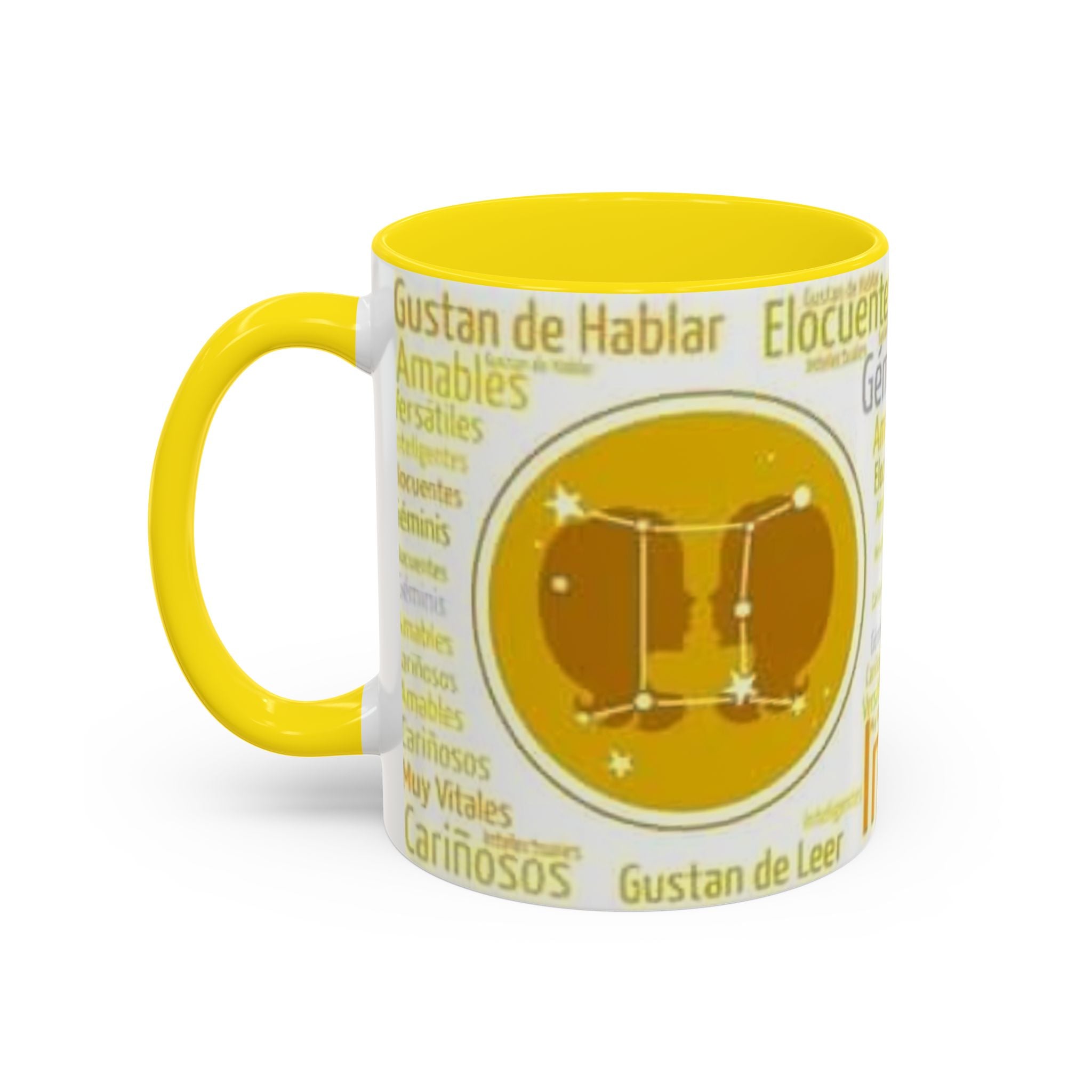 Gemini Personality Accent Coffee Mug - Zodiac Sign Gift for Astrology Lovers - Unique Birthday Present - 11oz & 15oz