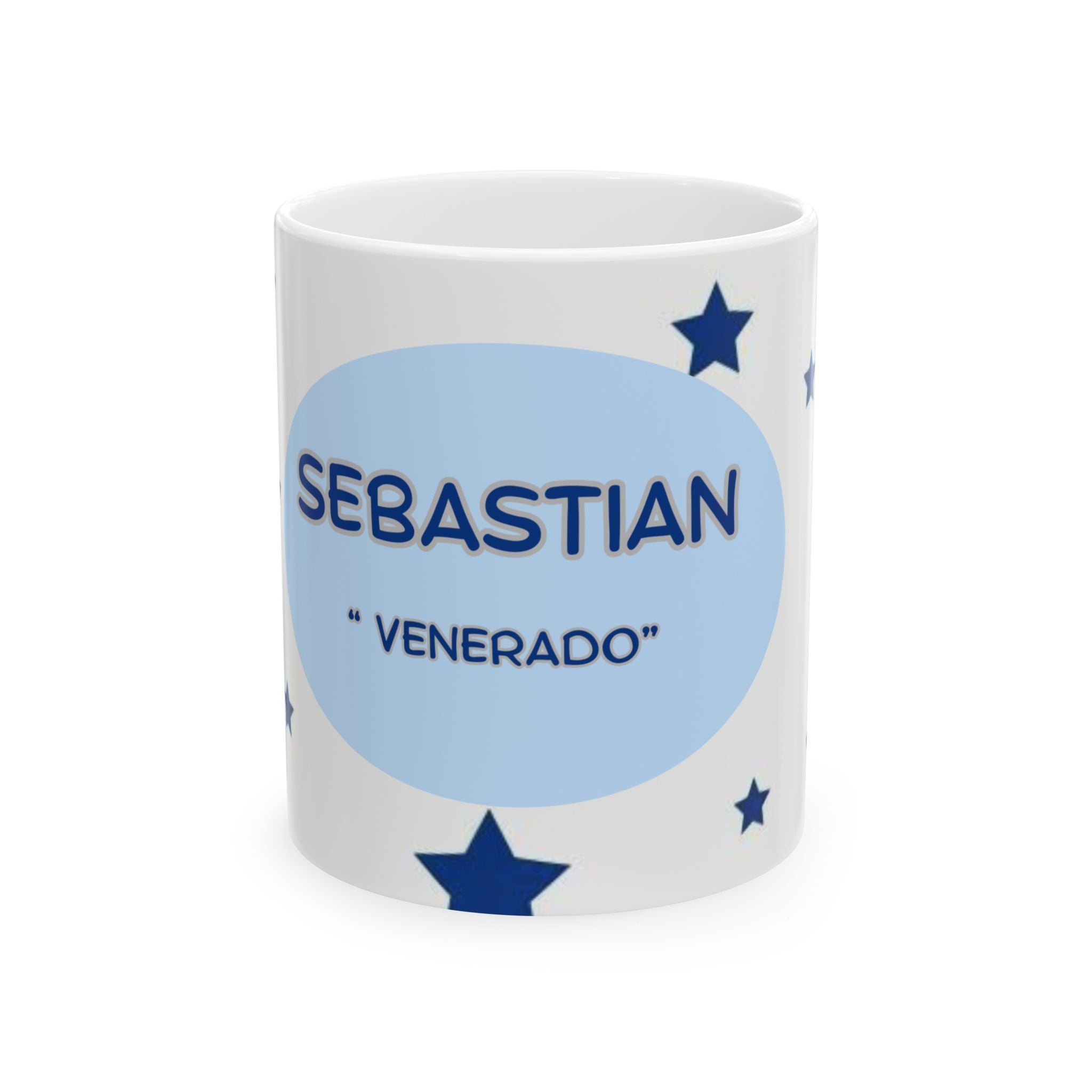 Custom Starry Ceramic Mug for Coffee Lovers, Personalized Gift, Sebastian Mug, Home Office Decor, Ideal for Birthdays, Special Occasions