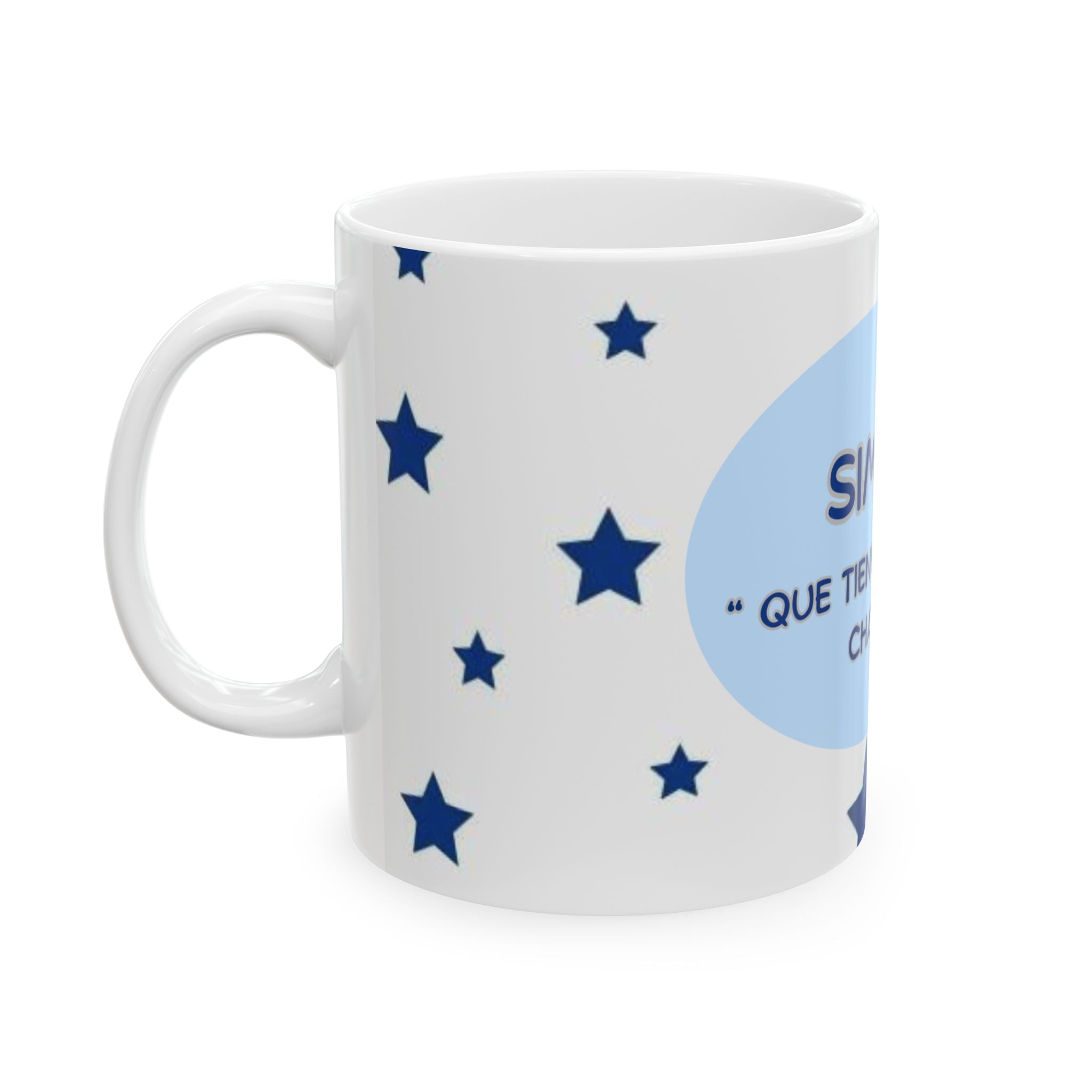 Personalized Ceramic Mug with Stars - Custom Gift for Coffee Lovers, Birthday Present, Home Décor, Mother's Day, Father's Day