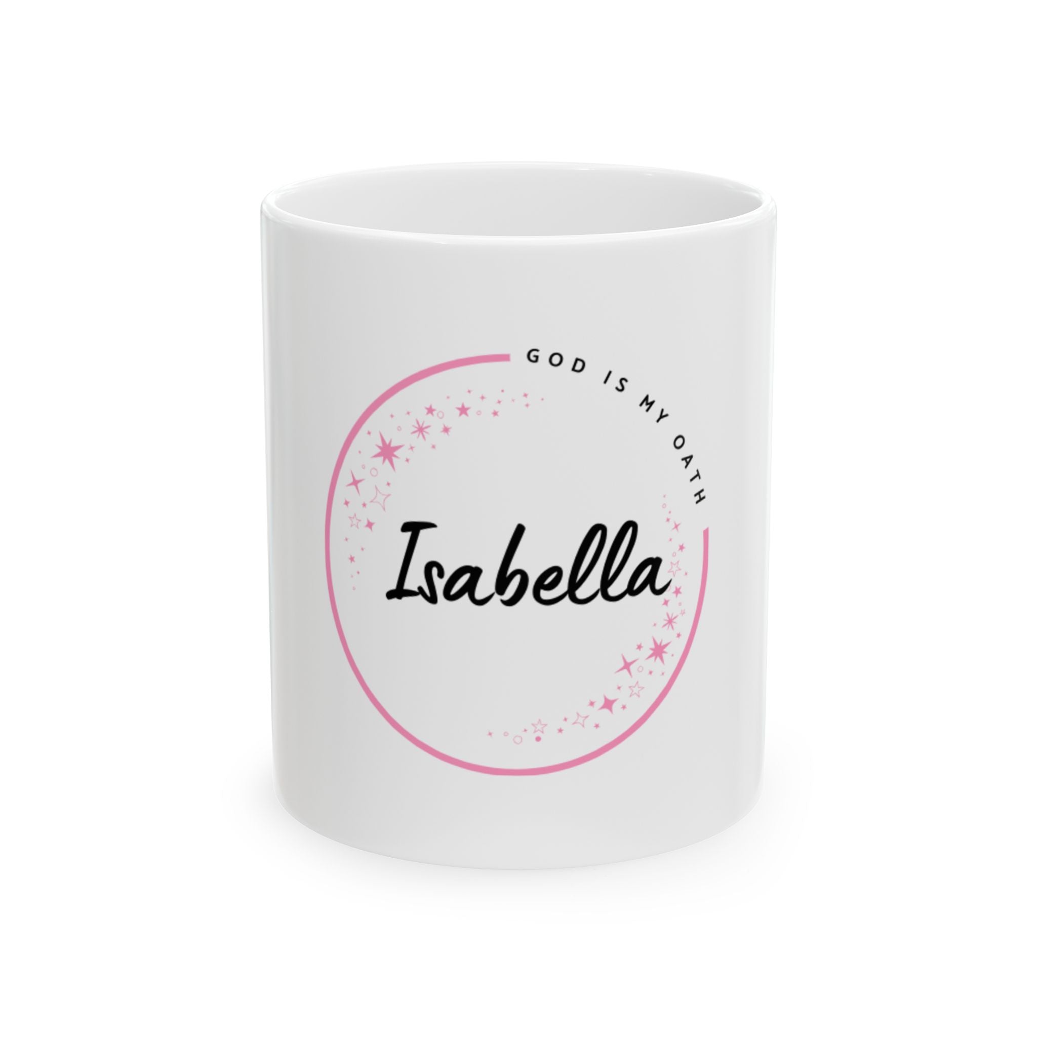 "Isabella – Elegant & Timeless: Personalized Name Mug" - Inspirational Gift for Friends, Family, Coffee Lovers, Home Decor, Motivational Drinkware