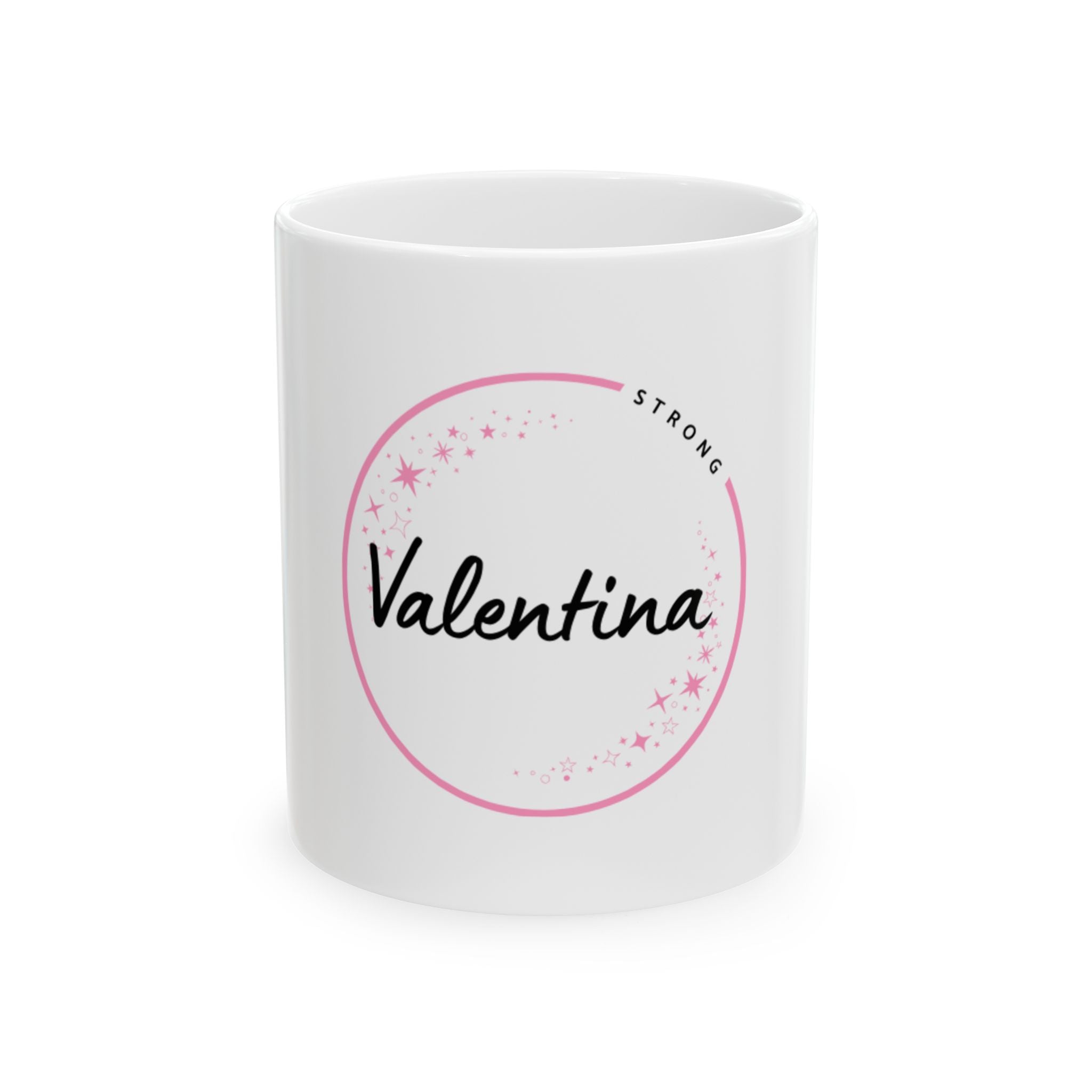 “Valentina Personalized Mug – Elegant Name Meaning Gift, Strength & Grace Ceramic Cup”| Gift for Valentine, Birthday, Inspirational Coffee Cup, Custom Mug, Motivational Drinkware