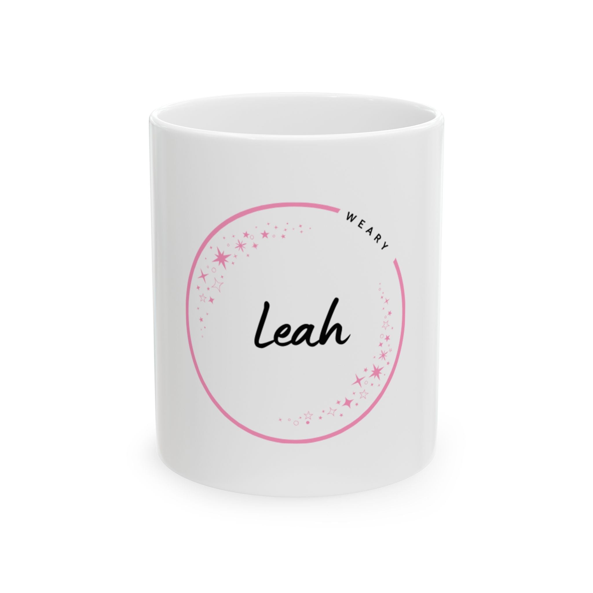 “Leah – Strength Wrapped in Grace”- Customizable Coffee Cup for Gifts, Birthday, Holidays, Home Office