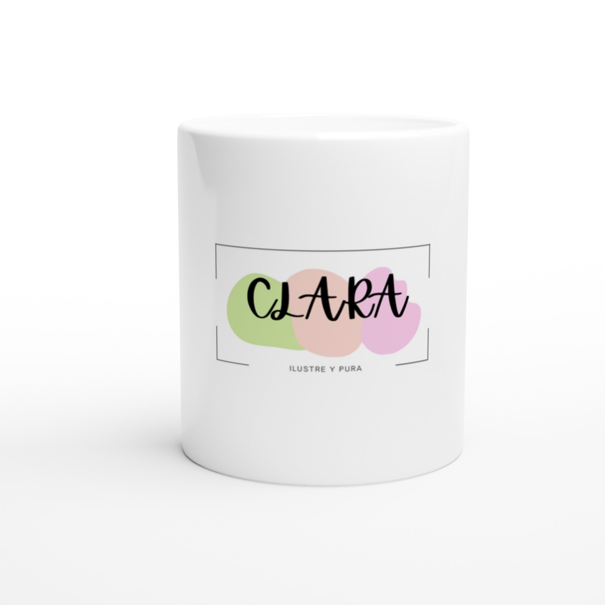 CLARA White 11oz Ceramic Mug