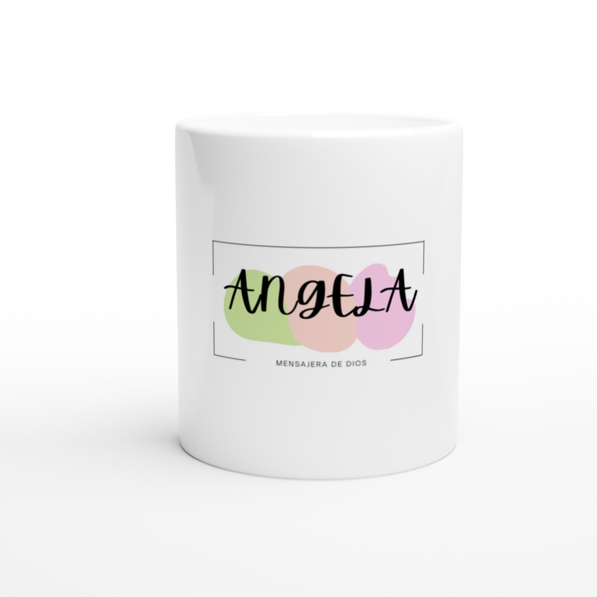 ANGELA White 11oz Ceramic Mug