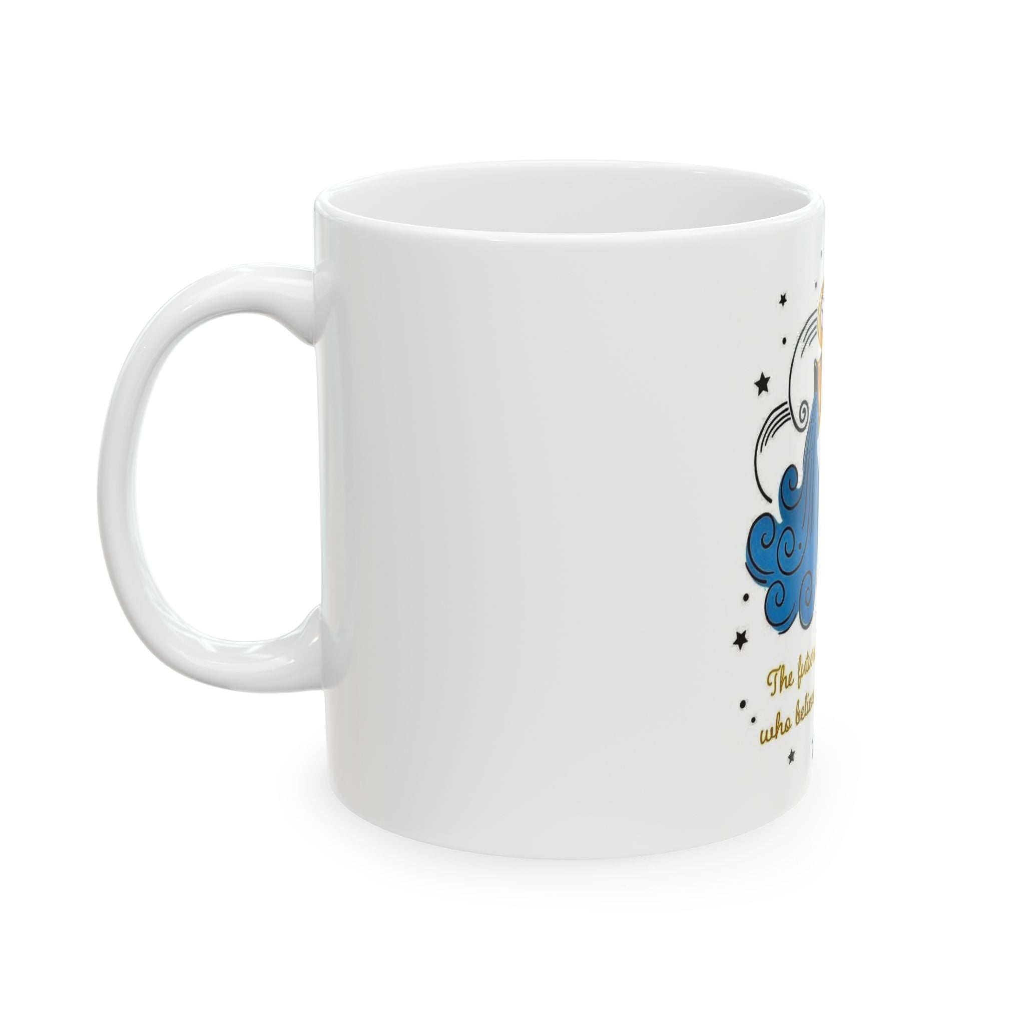 Aquarius Astrology Mug – Innovation & Freedom Quote Cup