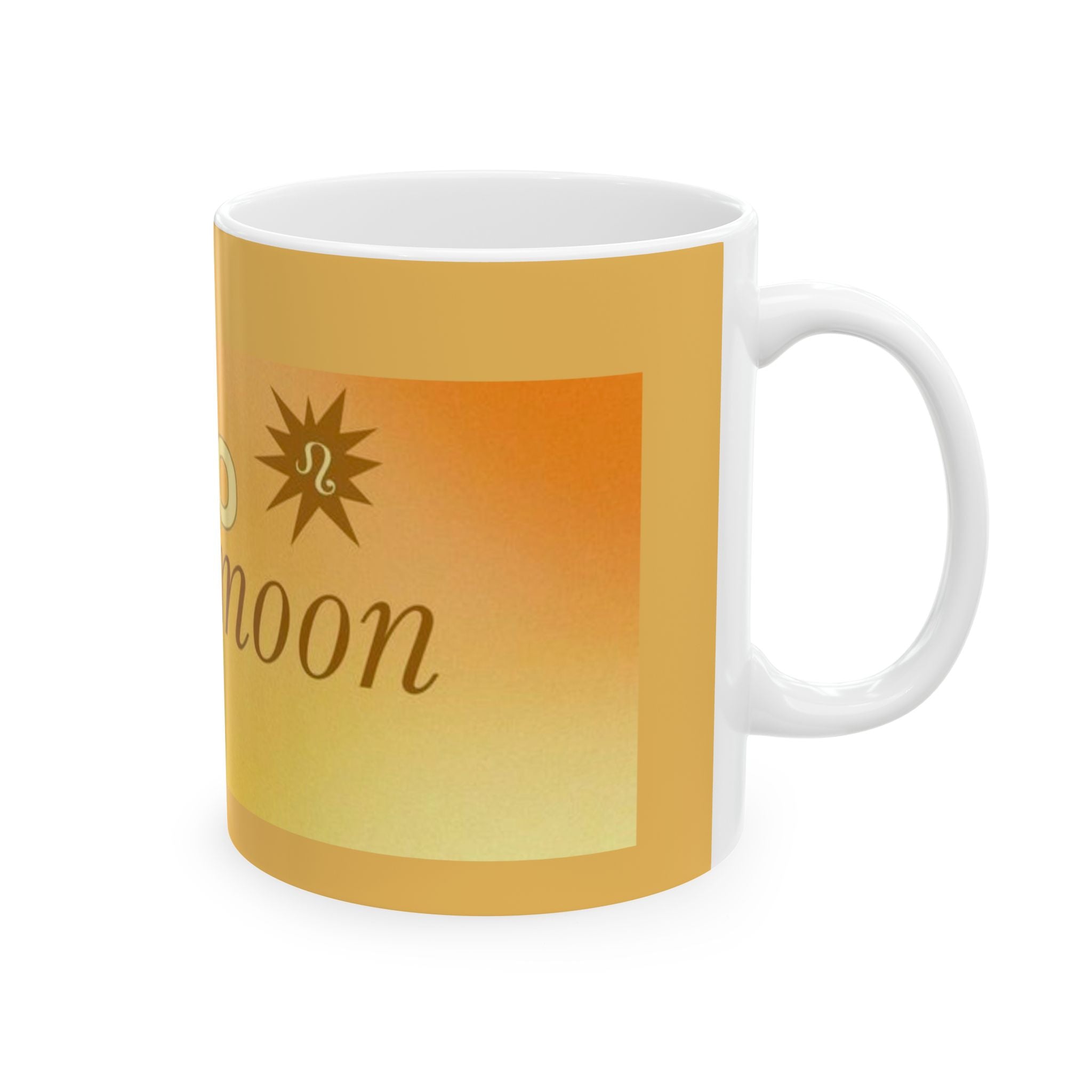 Leo Moon Ceramic Mug - Astrology Gift, Zodiac Mug, Coffee Cup, Horoscope Decor, Celestial Drinks