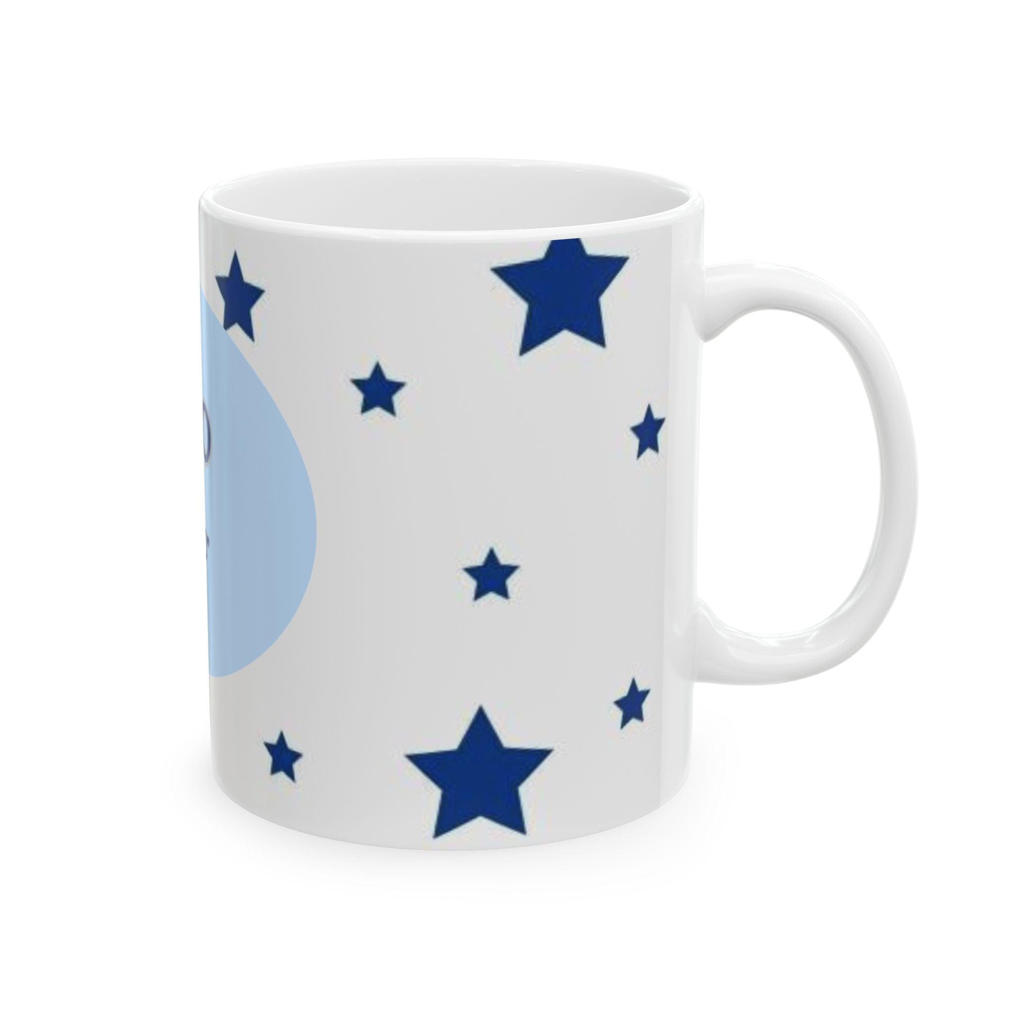 Personalized Starry Ceramic Mug - Custom Name Coffee Cup, Birthday Gift, Home Decor, Unique Present, Star Theme