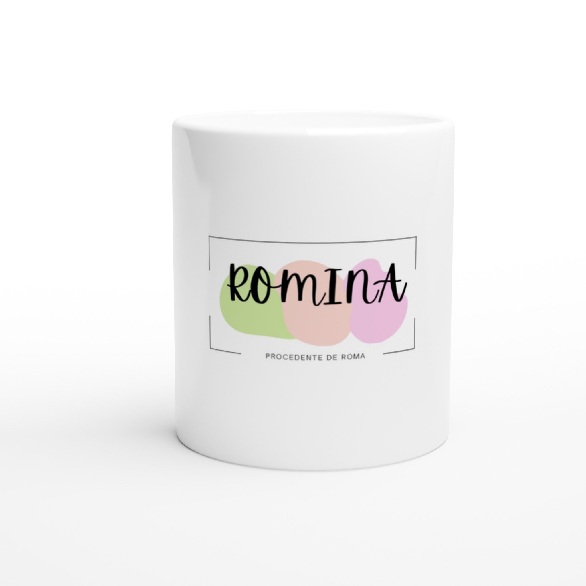 ROMINA White 11oz Ceramic Mug