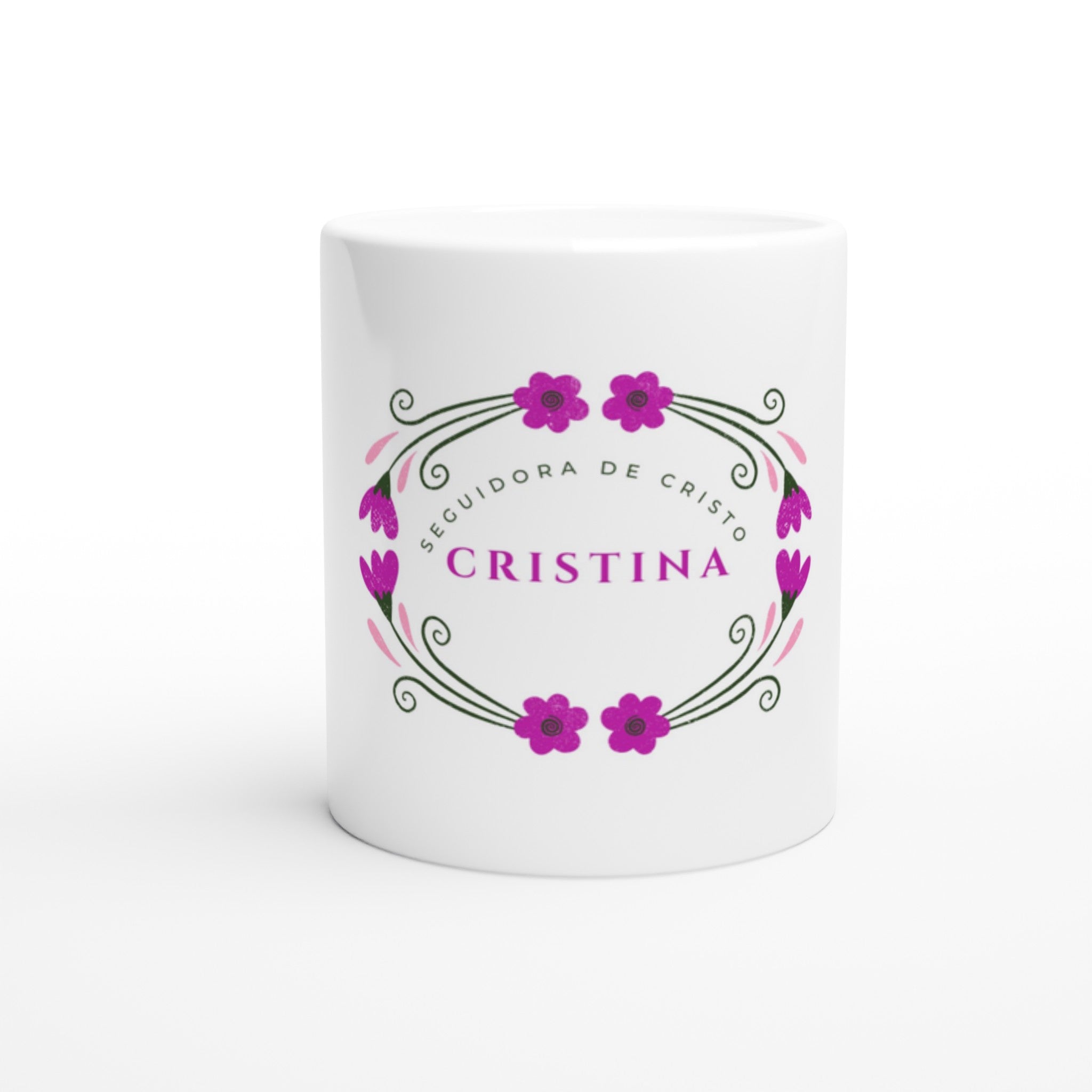CRISTINA  BUGANVILLAS White 11oz Ceramic Mug