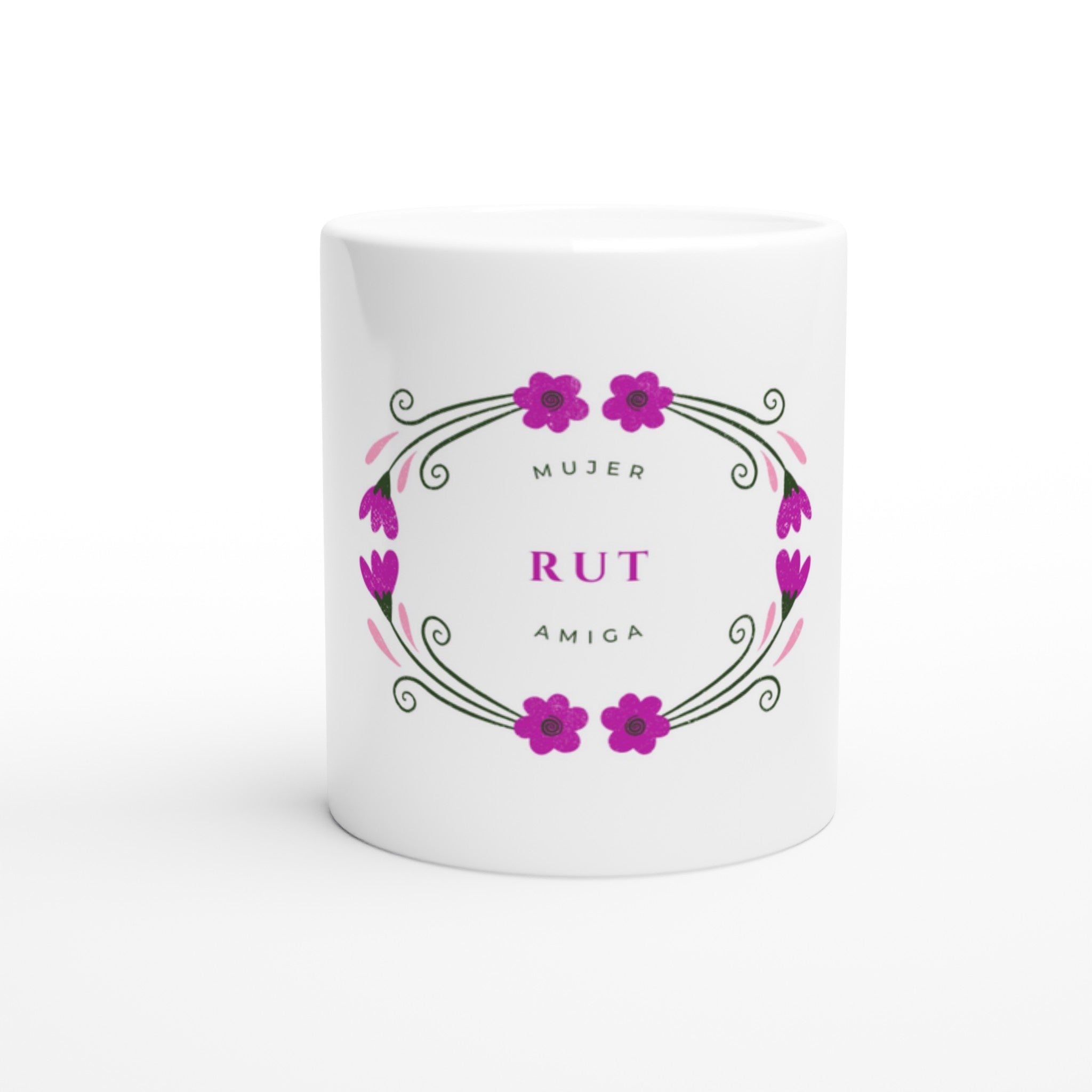 RUT BUGANVILLAS White 11oz Ceramic Mug