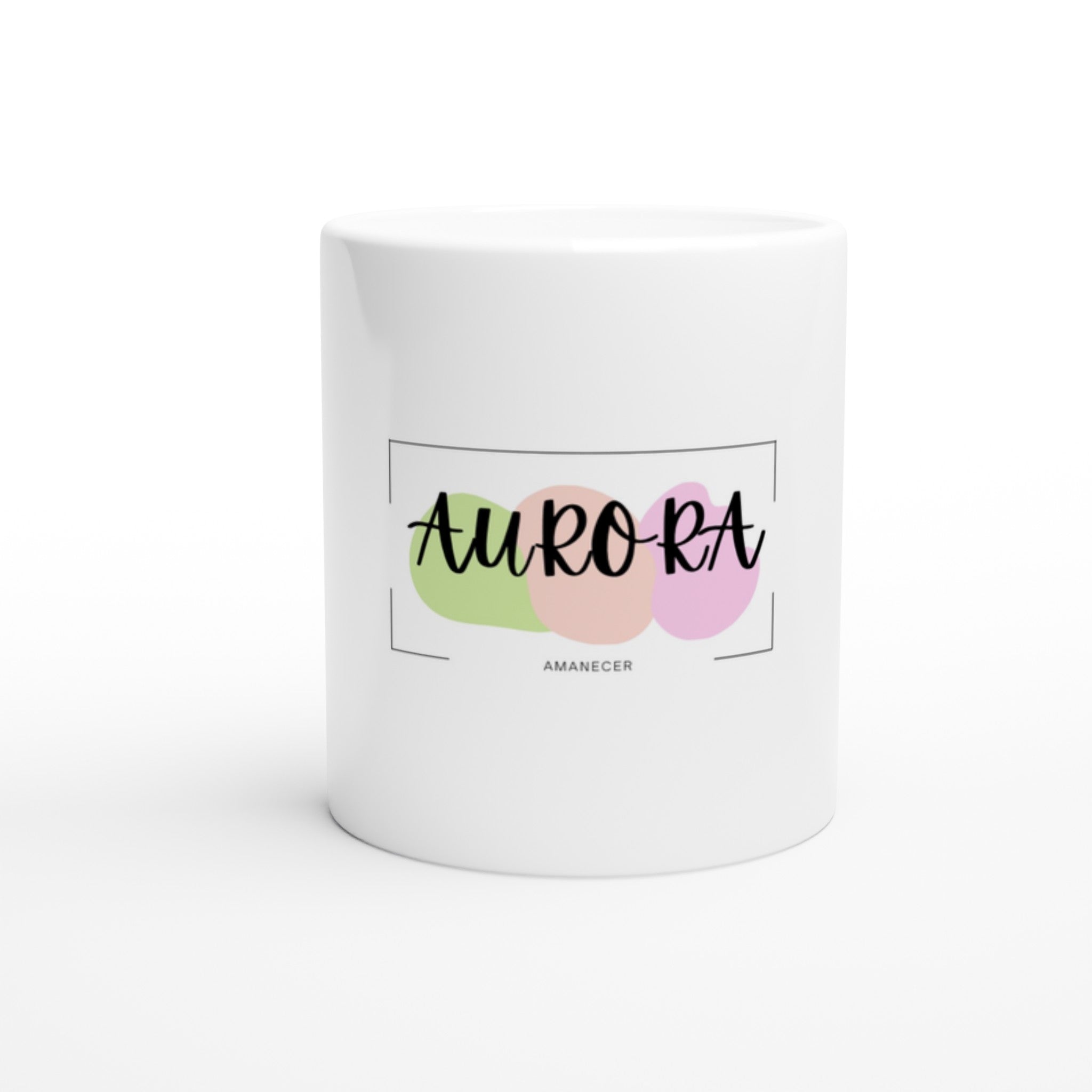AURORA White 11oz Ceramic Mug