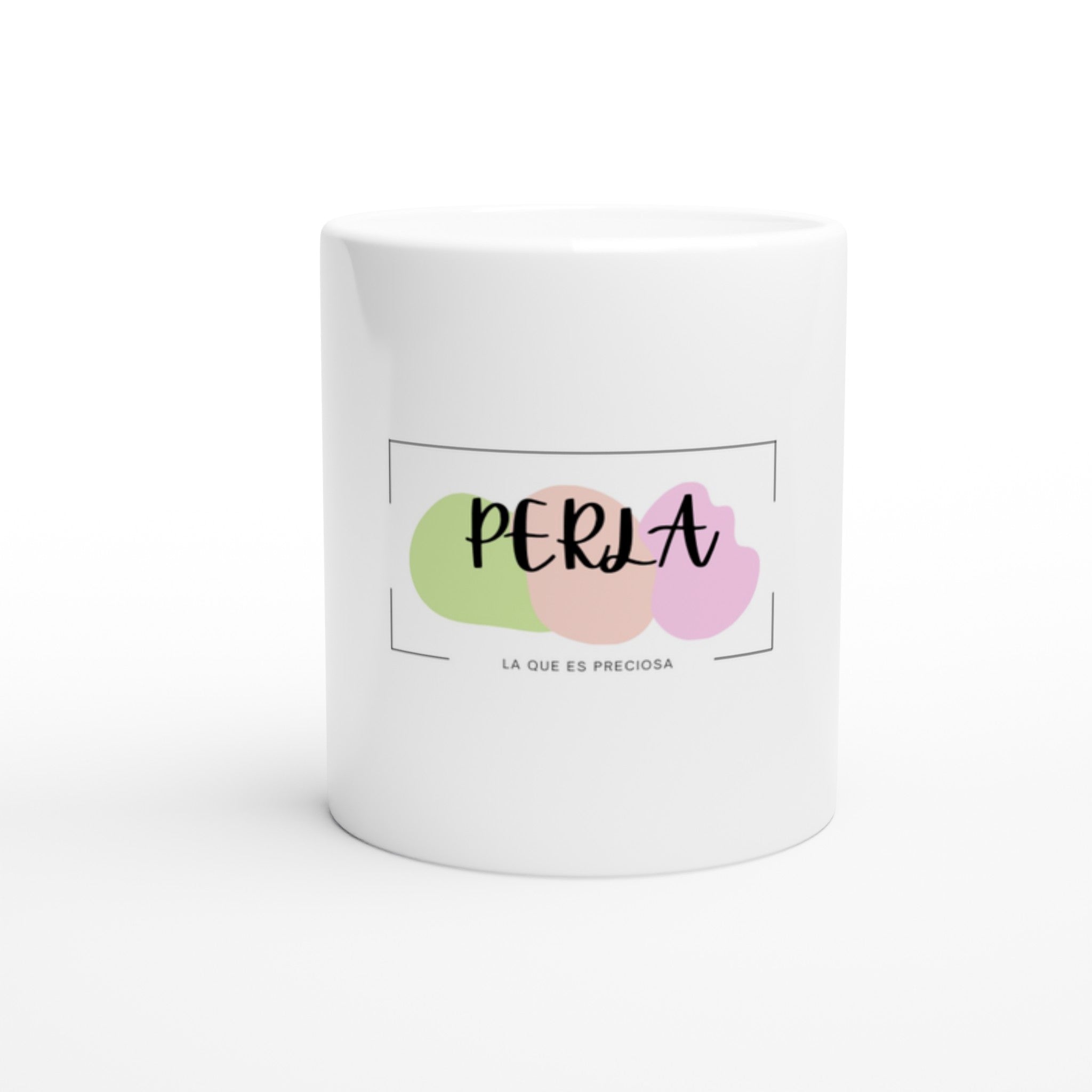 PERLA White 11oz Ceramic Mug