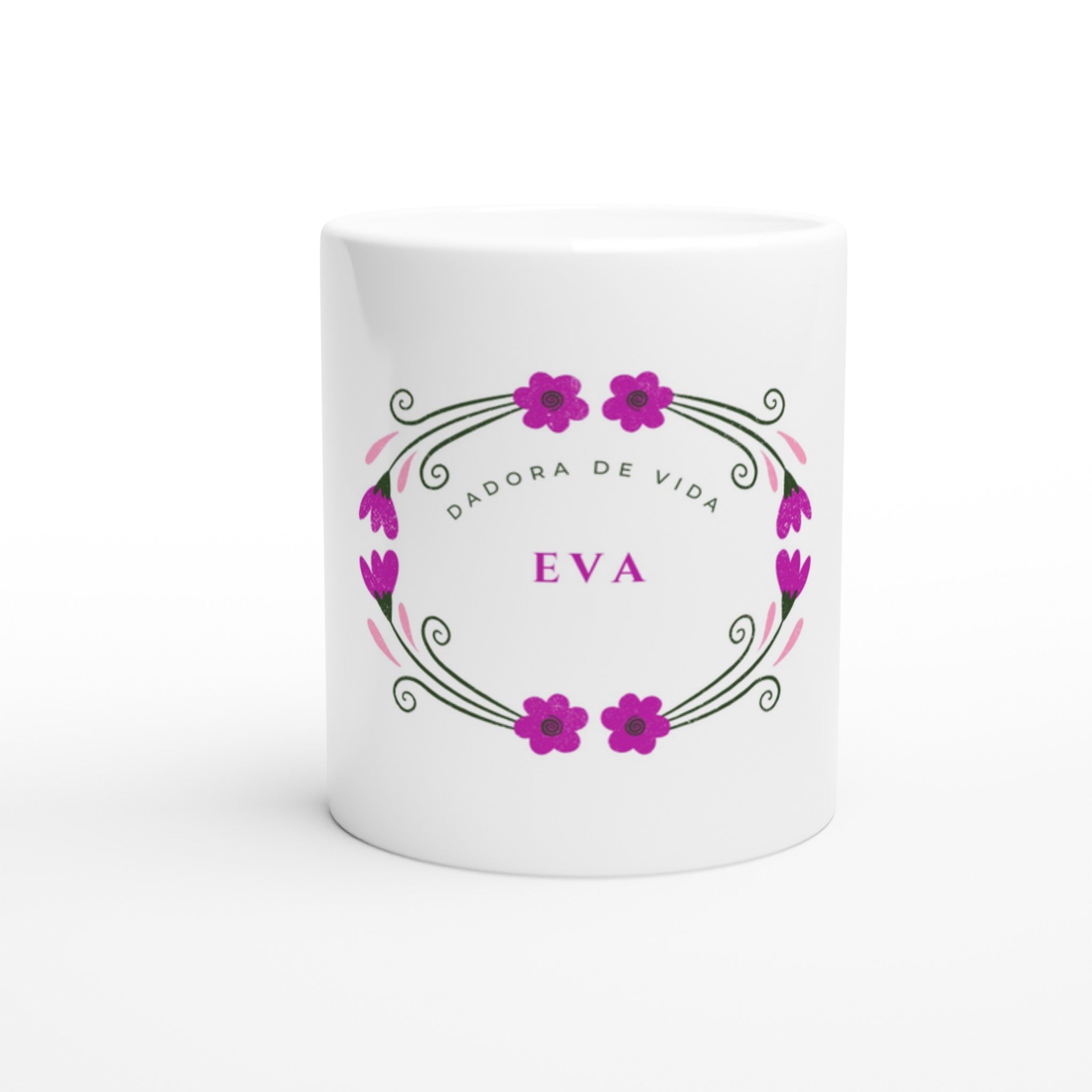 EVA BUGANVILLAS White 11oz Ceramic Mug