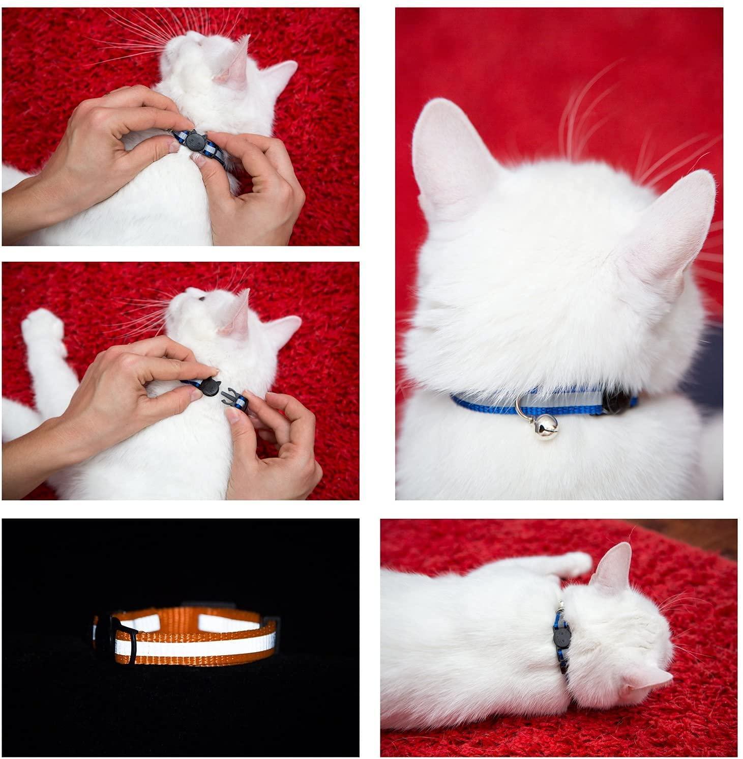 Premium Reflective Cat Collars with Bells