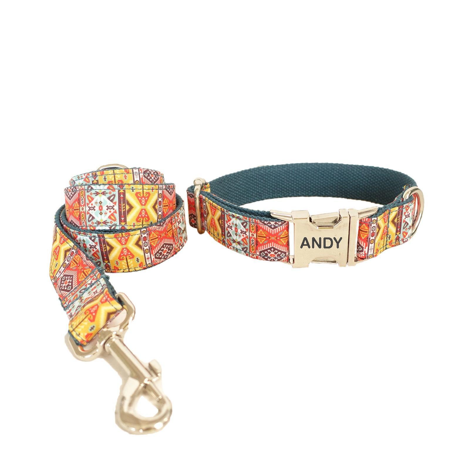 bohemian-print-personalized-dog-collar-set-italkpet-3.jpg