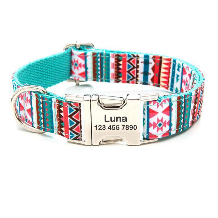 Professional Personalized Dog Collar Set